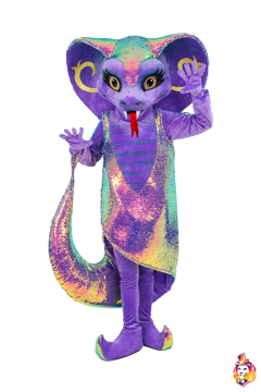 Snake Siren Purple Mascot Costume