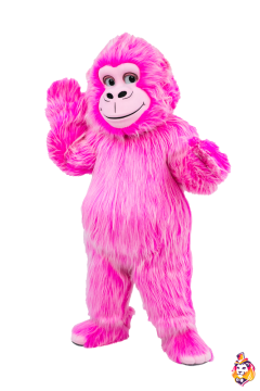 Pink Gorilla Mascot Costume
