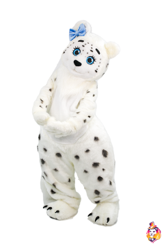 Snow leopard girl Mascot Costume