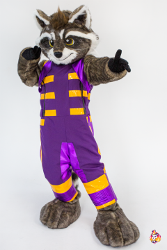Cosmo the Raccoon Mascot Costume