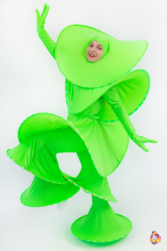 Neon Green Carnival costume