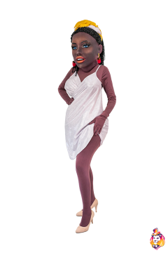 Striptease Dress Pareo white (size M)