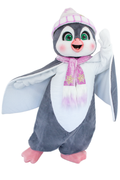 The Snowball Penguin Mascot Costume