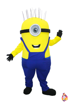 Yellow man with one eye Mascot Costume