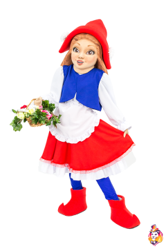 Girl in the red hat Mascot Costume