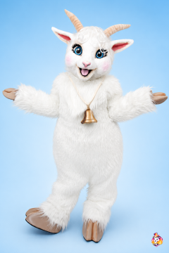 The Fluffy goat Mascot Costume