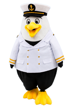 The Seagull Captain Jack Mascot Costume