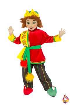 Jester Peter red Mascot Costume