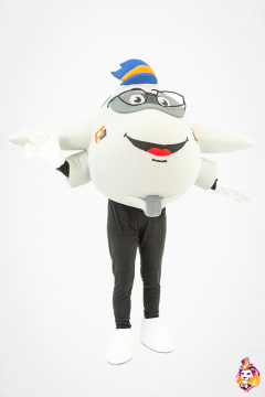 Airplane Skyty Mascot Costume