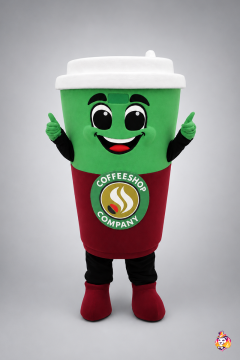 Cup of coffee Mascot Costume