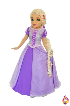 Long Hair Princess Mascot Costume