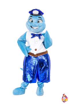 Dolphin Boy Mascot Costume