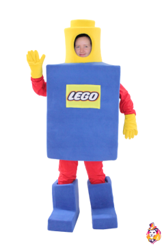 Little man Blue Mascot Costume