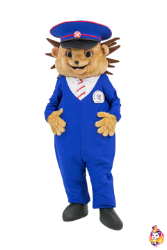 Hedgehog Railwayman Mascot Costume