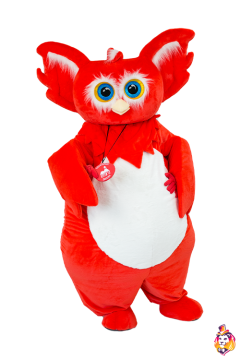 Owlet Red Mascot Costume