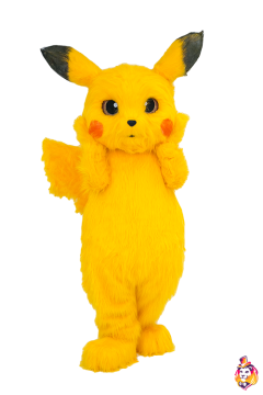 Yellow fluffy Mascot Costume