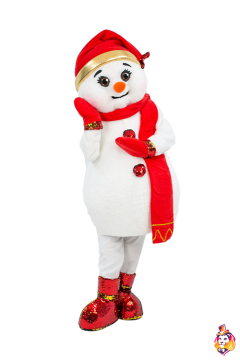 Snowman Girl Mascot Costume