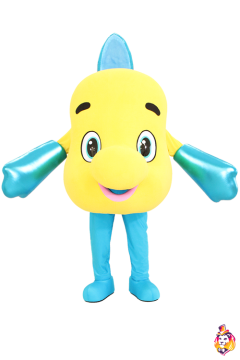 Yellow fish Mascot Costume