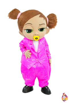 Business Baby Girl pink Mascot Costume