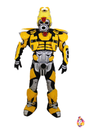 Robot yellow mascot costume