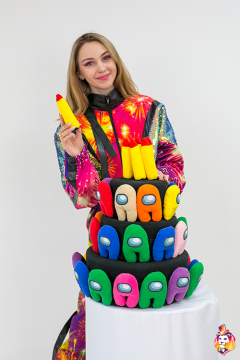 Cosmonautics Cake Game prop 