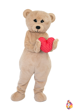 Soft Caramel Bear Mascot Costume