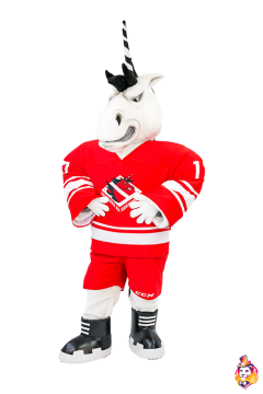 Unicorn Hockey Player Mascot costume