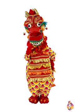 Red Peking Dragon Mascot costume
