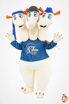 Three-headed dragon Mascot Costume