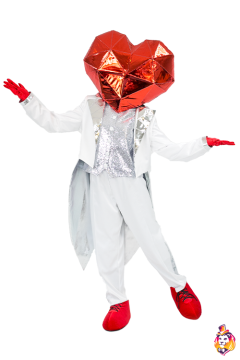 Crystal Heart Mascot Costume