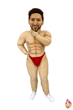 Football player - striker Mascot Costume