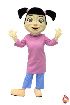 Little girl Mascot Costume