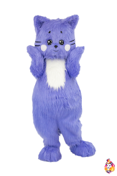 Kitty Purple Mascot Costume