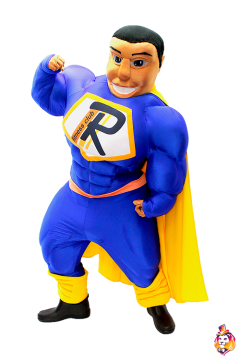 Super human Mascot Costume