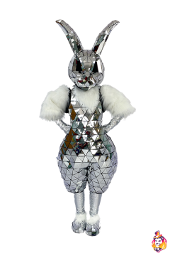 Rabbit Disco Mascot Costume