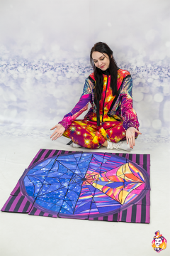 Puzzle Window Girl Dark Game prop