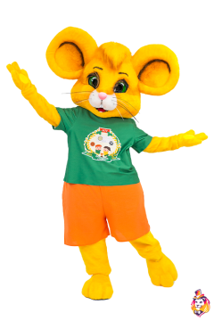 Mouse Yellow Mascot Costume