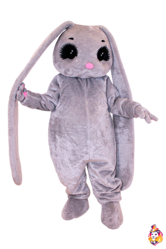 Honey bunny Mila gray Mascot Costume