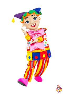 Jester Smile Mascot Costume