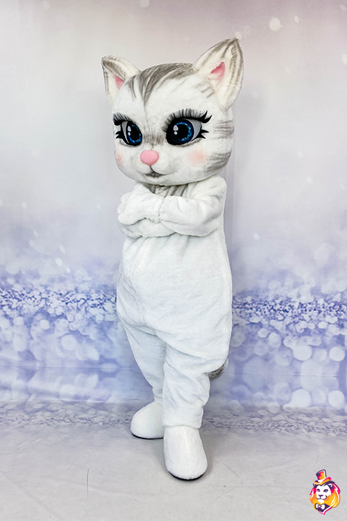 Kitten Matilda White Mascot Costume