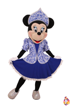 Miss Mouse Gzhel Mascot Costume